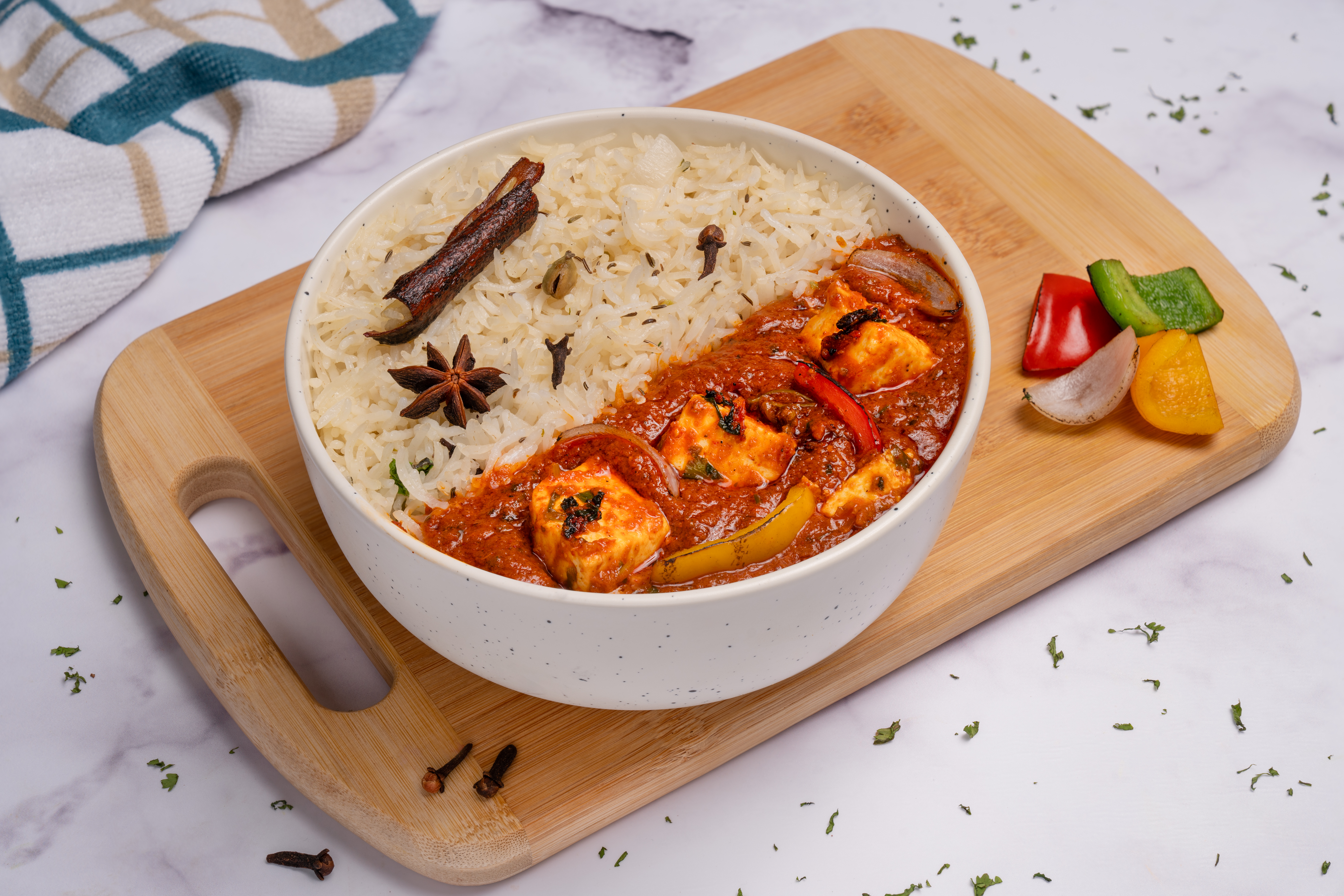 Paneer Tikka Rice Bowl (650 ml)